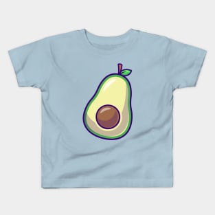 Avocado Fruit Cartoon Kids T-Shirt